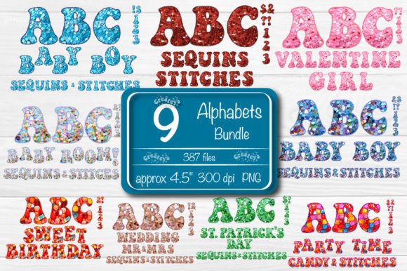 Alphabet PNG Bundle: Creative Design Assets