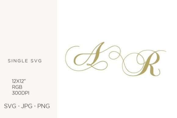 Crafting Identity: The Versatility of Monogram Letter A and Letter R SVG Artwork