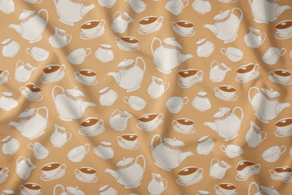 Elevating Brand Aesthetics: The Strategic Value of the English Tea Time Seamless Pattern in Modern Design
