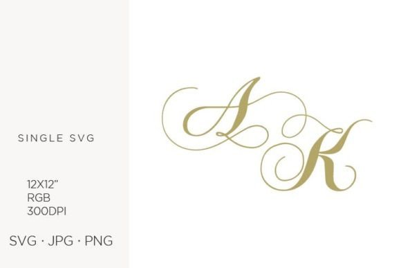 Evaluating the Monogram Letter A and Letter K SVG Asset for Professional Design Workflows