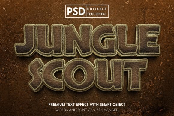 Jungle Scout 3D Editable Text Effect Guide