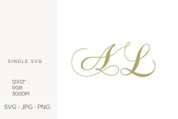 Monogram, Letter a and Letter L: Elevating Design with Minimalist SVG Artwork
