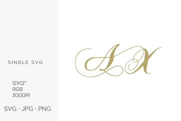 Monogram, Letter a and Letter X: Elevating Your Creative Projects with Precision SVG Artwork