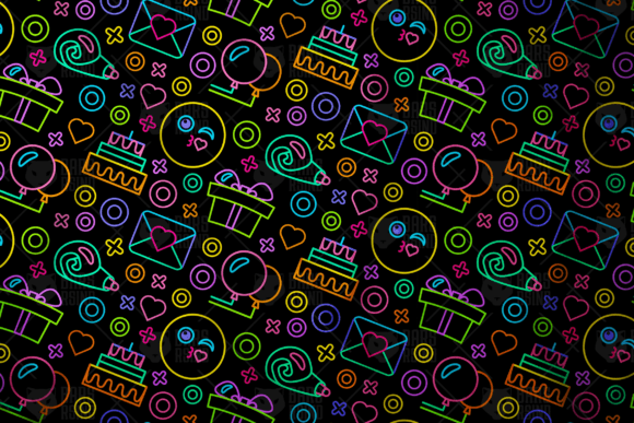 Neon Happy Birthday Pattern Guide