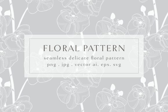 Orchid Floral Seamless Pattern Guide