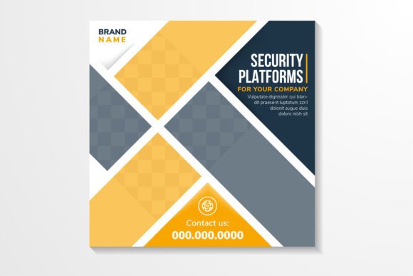 Security Platform Square Banner Design