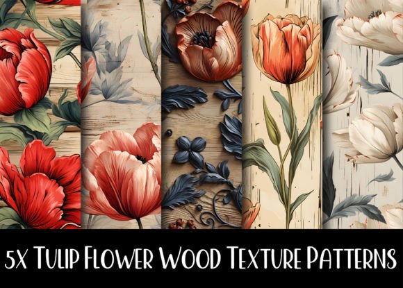 Tulip Flowers Wood Texture Patterns: A Strategic Asset for Visual Branding