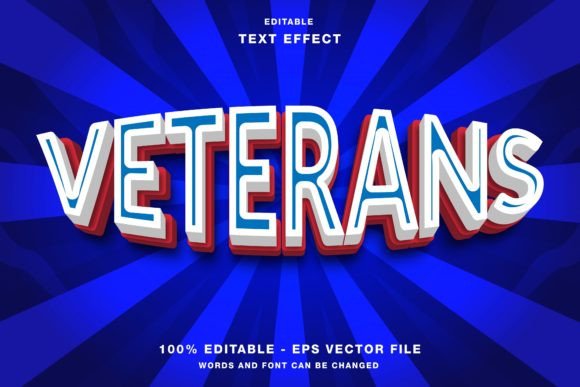 Veterans Day Celebration Text Effect Guide